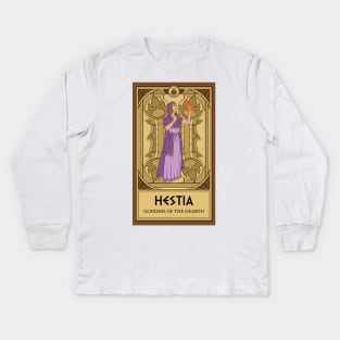 Hestia Tarot Card Kids Long Sleeve T-Shirt